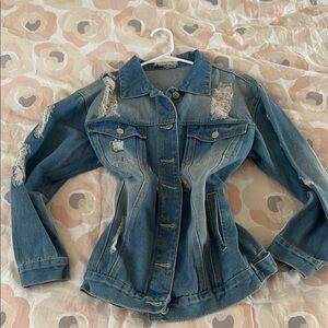 Distressed Blue Denim Jacket